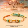 Qianli Jiangshan Handwoven Bracelet: Colorful, National Style, Large-Hole Beads