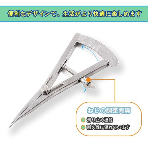 LIKENNY LIKENNY Divider, Leather Craft Awl, Compass, Leather Marking, Line Drawing, Stainless Steel, Screw-On Measuring Tool (Bent Tip)