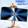 Hamburger Sv Print Beach Towel, Large Soft Quick Dry Towel for Beach Camping Swimming