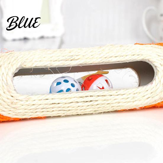 Pet Cat Scratching Toy Sisal Tunnel Rolling Ball Post 3 Training Interactive