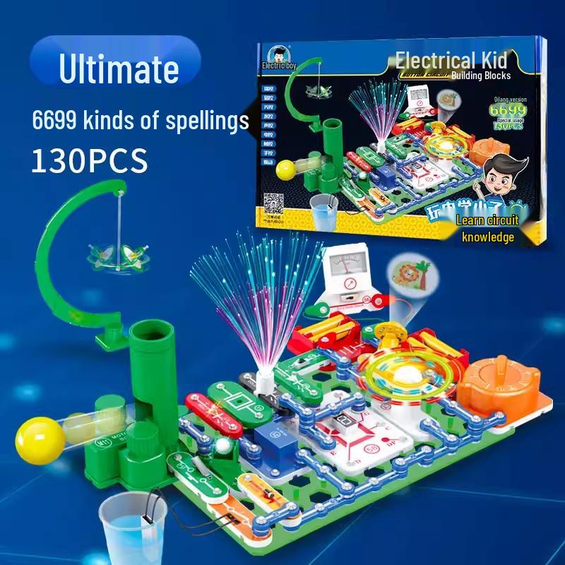 Children's Science Experiment Kit: Electronic Building Blocks & Circuit Toy Set