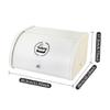 Retro Iron Breads Box with Roll Top Cover Kitchen Decoration Large Capacity Food Safe Storage for Artisanal Loaves