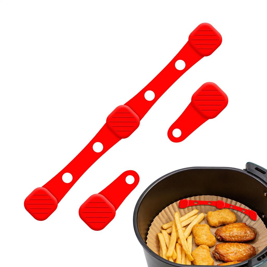 Air Fryer Magnet Silicone Buckle for Holding Down Air Fryer Parchment Paper Lock Disposable Liners Prevent Paper to Burn