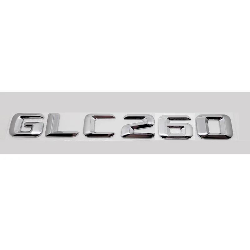 Alloy ABS Car Emblem Sticker Rear Trunk Letter Number Badge for Mercedes Benz GLC43 GLC63 GLC200 GLC260 GLC300 Accessories