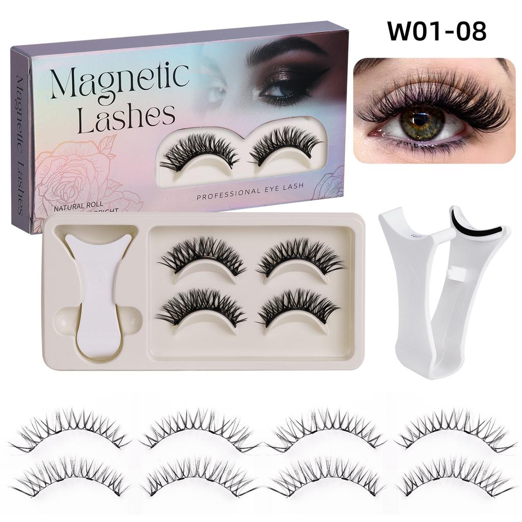 2 Pairs Magnetic Eyelashes - Premium Box Set with Carrying Case
