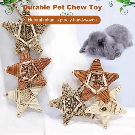 

Кроличья игрушка, клетка для кроликов, подвесные жевательные игрушки, морская свинка, чистка зубов, плетение, подвеска, игрушка ручной работы для прорезывания зубов для домашних животных