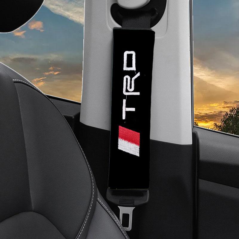 New Car Safety Belt Shoulder Cover Seat Belt Pads Accessories for Toyota Trd Corolla Avensis Yaris Rav4 Hilux Auris Camry Prius