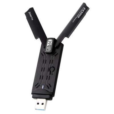 3000Mbps WiFi Adapter WiFi 6E USB 3.0 Network Card AX3000 Tri-Band 2.4G 5G 6G Wifi Receiver Dongle For Windows 10 11 Driver Free