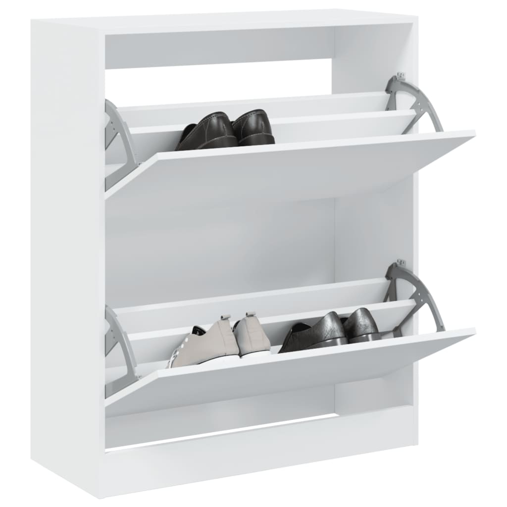 Vidaxl Szafka Na Buty, Biała, 80X34X96,5 Cm, Materiał Drewnopochodny