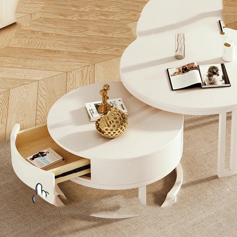 For Luxuriöser minimalistischer Couchtisch mit Aufbewahrungsdesign, nordischer moderner Couchtisch, , Mesas De Centro