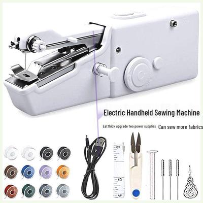 Deutsche Importierte Tragbare Handheld Elektrische Nähmaschine - Multifunktionale Mini für DIY und Dicke Stoffe
