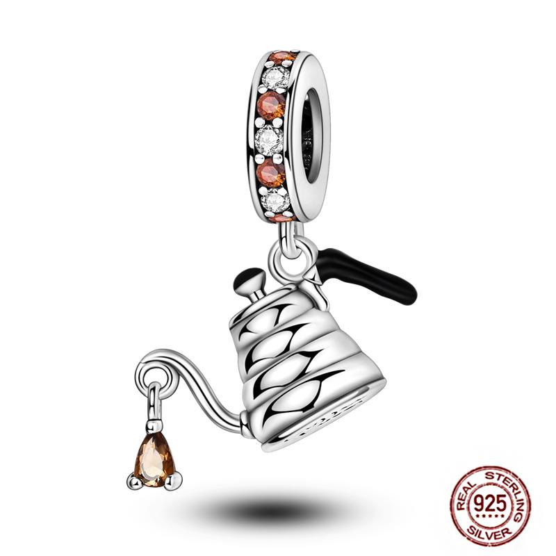 Daily Articles Copper Pink Perfume Charms Camera Dumbbell Smart Watch Beads Fit Original Bracelets Diy Jewelry Gift