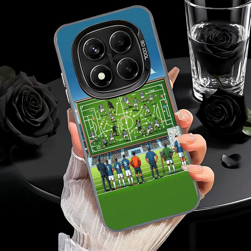 Football Soccer Tactics Time Shockproof Phone Case for Xiaomi Redmi Note 15 14 13 12 Pro Plus 11 11S 11T 5G Cover Anti Fall Fund