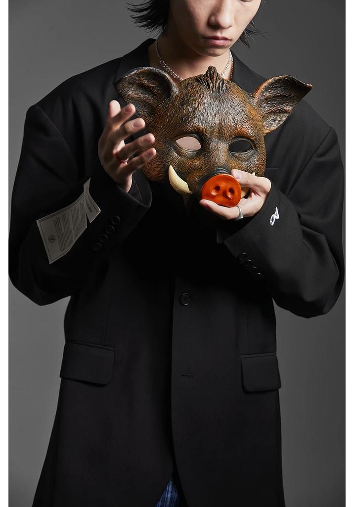 Pig Mask Comfortable Animal Wild Boar Mask for Men LARP Event Women Masquerade Carnival Costume Stage Easter Party Props