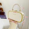 Fashionable Women Chain Box Bag Pu Shaped Small Square Bag Simple Crossbody Bag Portable Handbag Lady Shoulder Bag New Design
