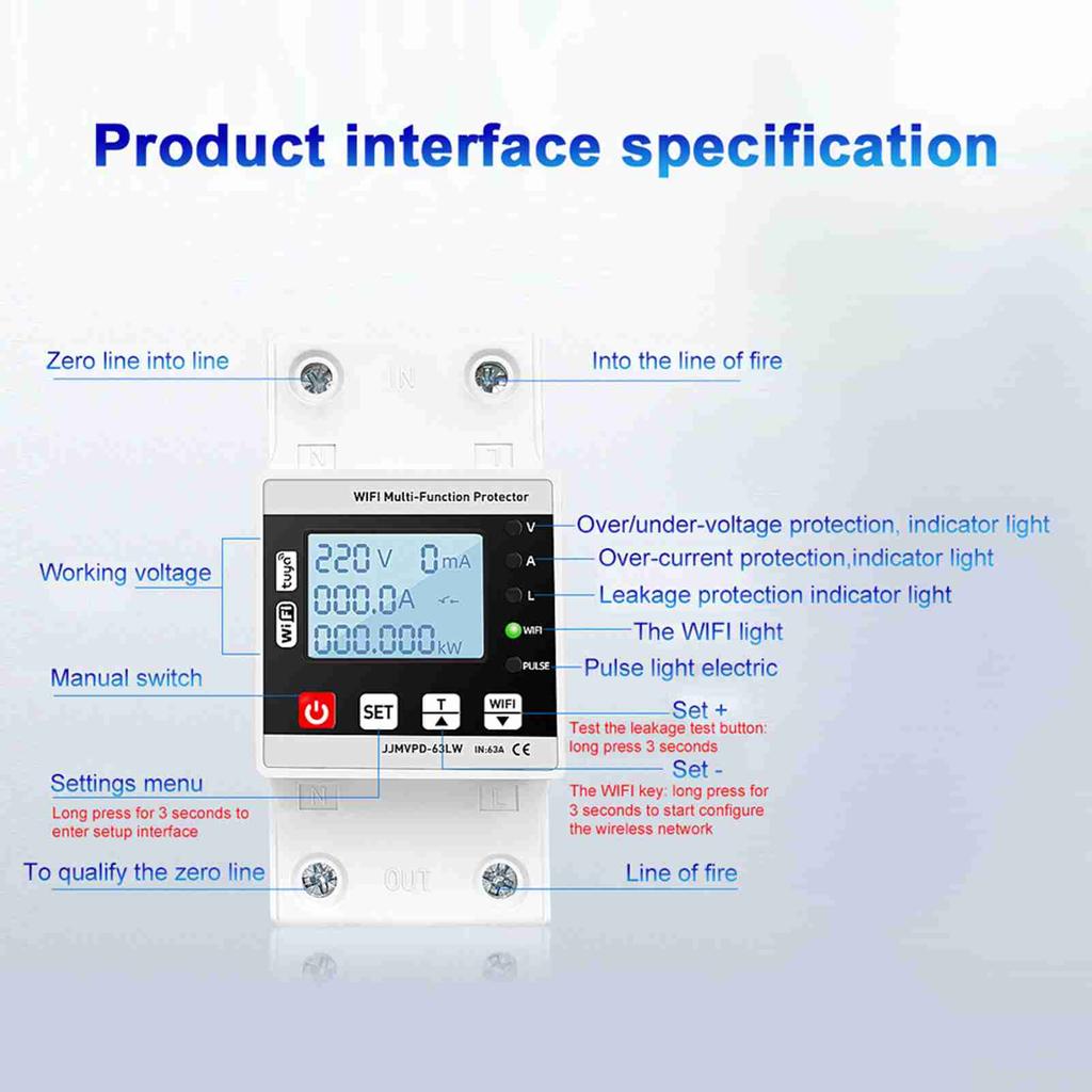 Automatic Reclosing Protector Multifunctional Overvoltage Undervoltage Intelligent Reclosing Protector