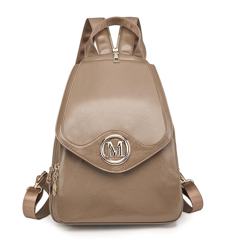 Plecak Wielofunkcyjny Colorblock Damski Mały Plecak z Zamkiem