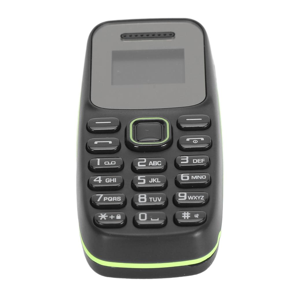 2G Phone Unlocked for Elderly 0.66 Inch Dual SIM GSM Mini Phone Music Player Bluetooth Earphone Big Button Multi
