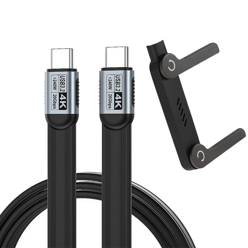 240W Data Cord 3 4 5 USB 5.0 USB C To C Data Transfer Cable With Fast Charging Cable for Desk USB Type-C For iPhone MacBook