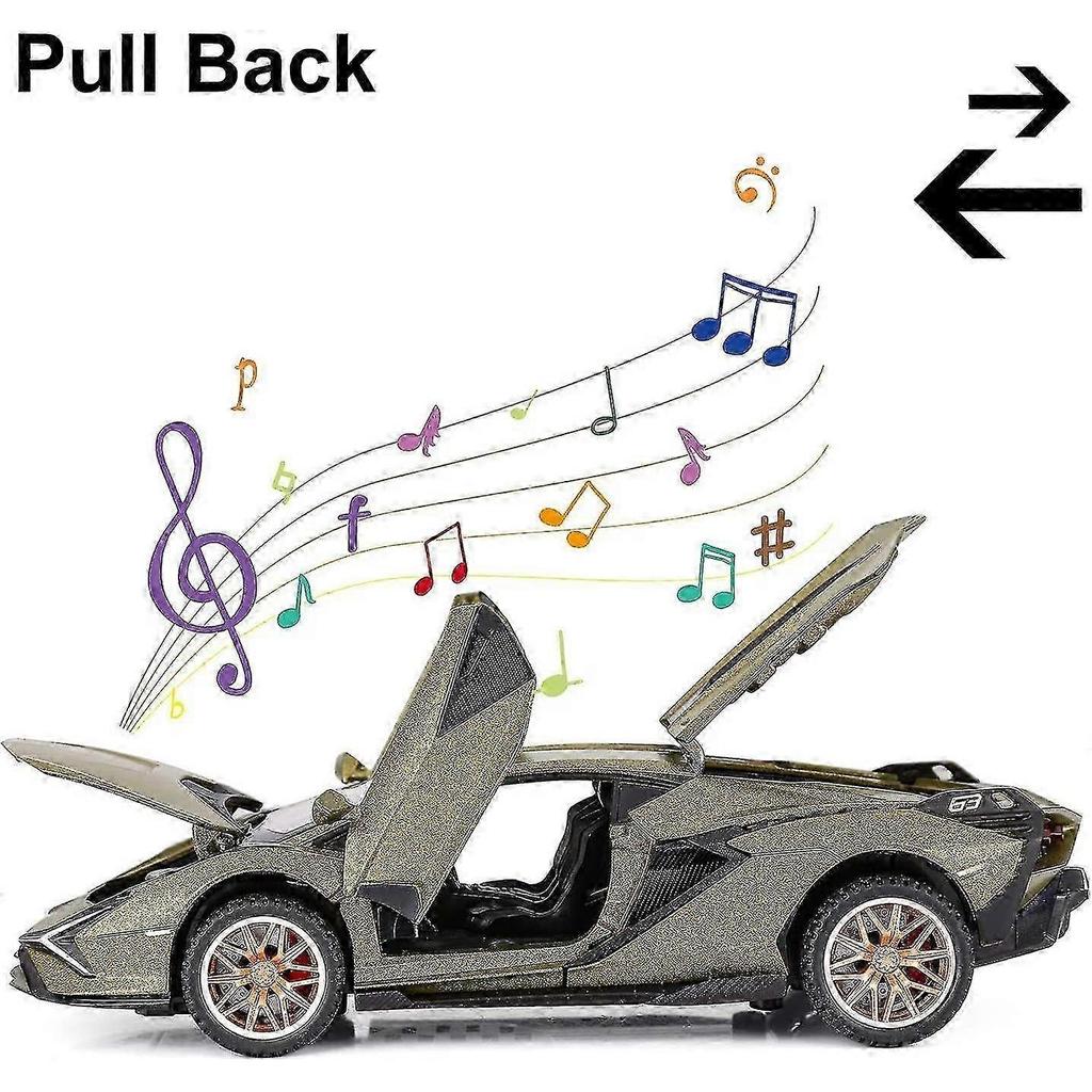 Toy Cars Sian Fkp3 Metal Model Car With Light And Sound Pull Back Toy Car For Boys Age 3 + Year Old