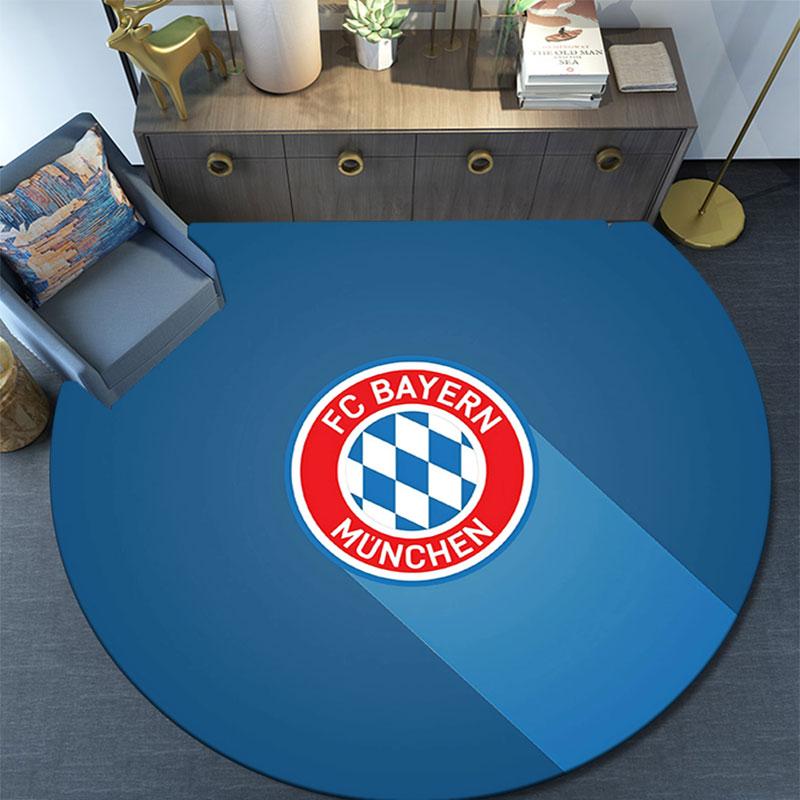 FC Bayern München,Round Area Rug,Carpet Rug for Living Room Bedroom Sofa Playroom Decor,Non-slip Floor Mat