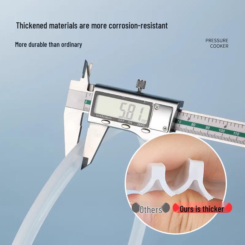 Inel de etanșare din silicon pentru oale sub presiune din aluminiu - Se potrivește modelelor Hongshuangxi, Aiqi, Wanbao, Samsung