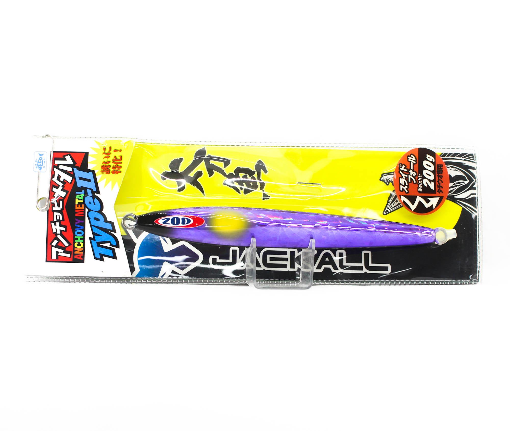 

Jackall Metal Jig Anchovy Type 2 Slow Slide 200 grams Purpl (0523)