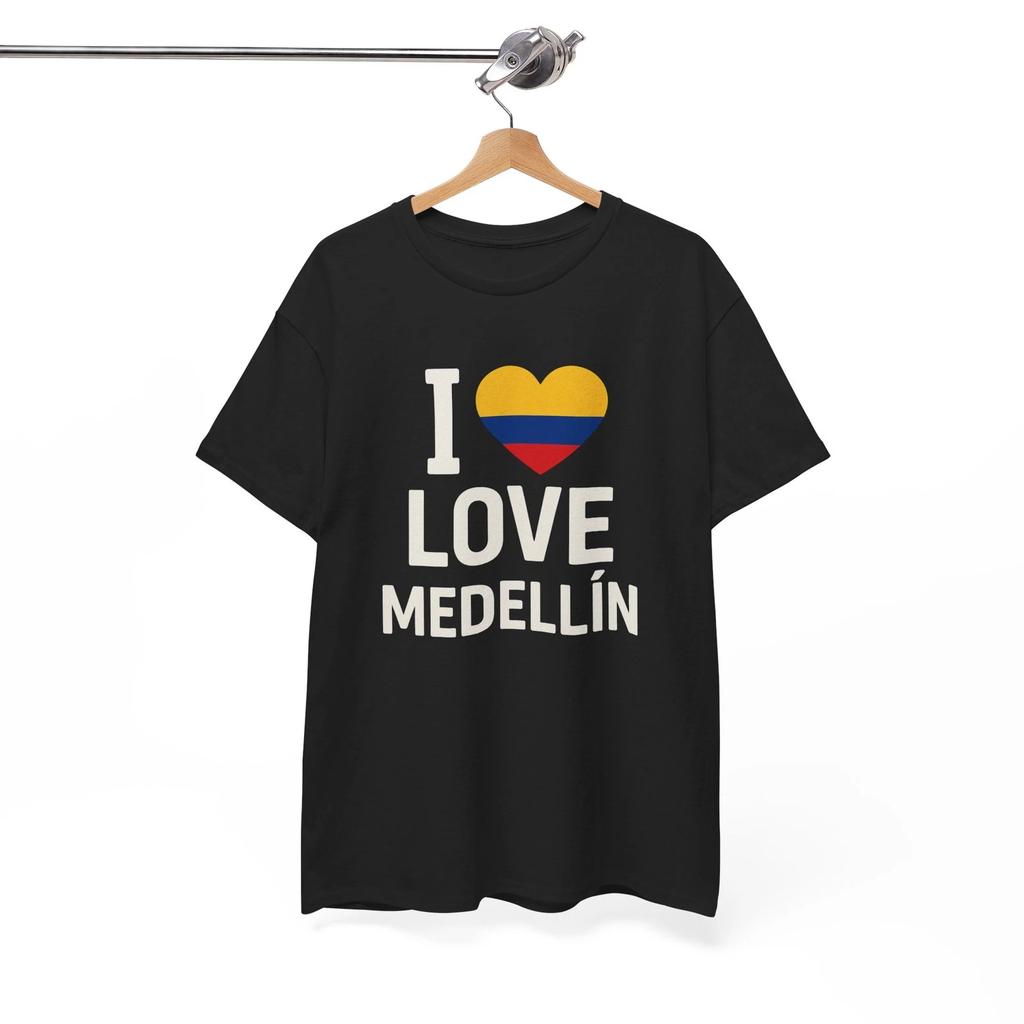 I Love Medellín Cotton Tee, Travel Shirt, Colombian Pride Gift for Travelers
