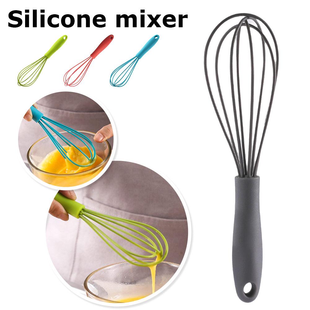 Mini Silicone Egg Beater Household Manual Cream Egg Mixer Tool Kitchen Baking C5E1