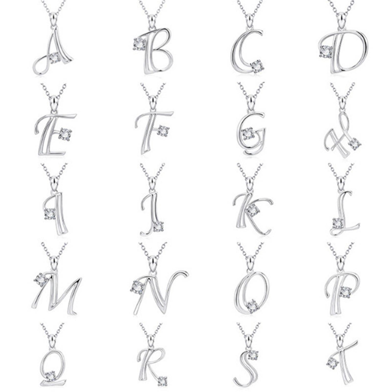 

Модный бриллиантовый кулон из 26 английских букв, популярные ожерелья