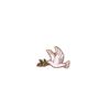 Peace Dove Cartoon Cute Metal Badge Personality Versatile Premium Clothing Bag Decorative Accessories