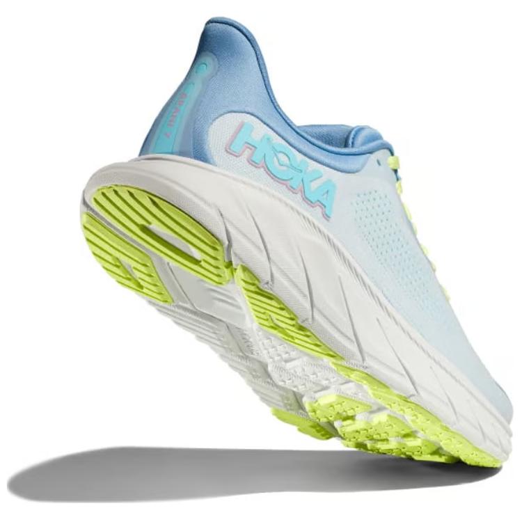 Hoka One One Arahi 7 Comfortable Versatile Shock Absorbing Durable Low Top Trail Running Shoes Women sneaker White Blue 1147890-ISK