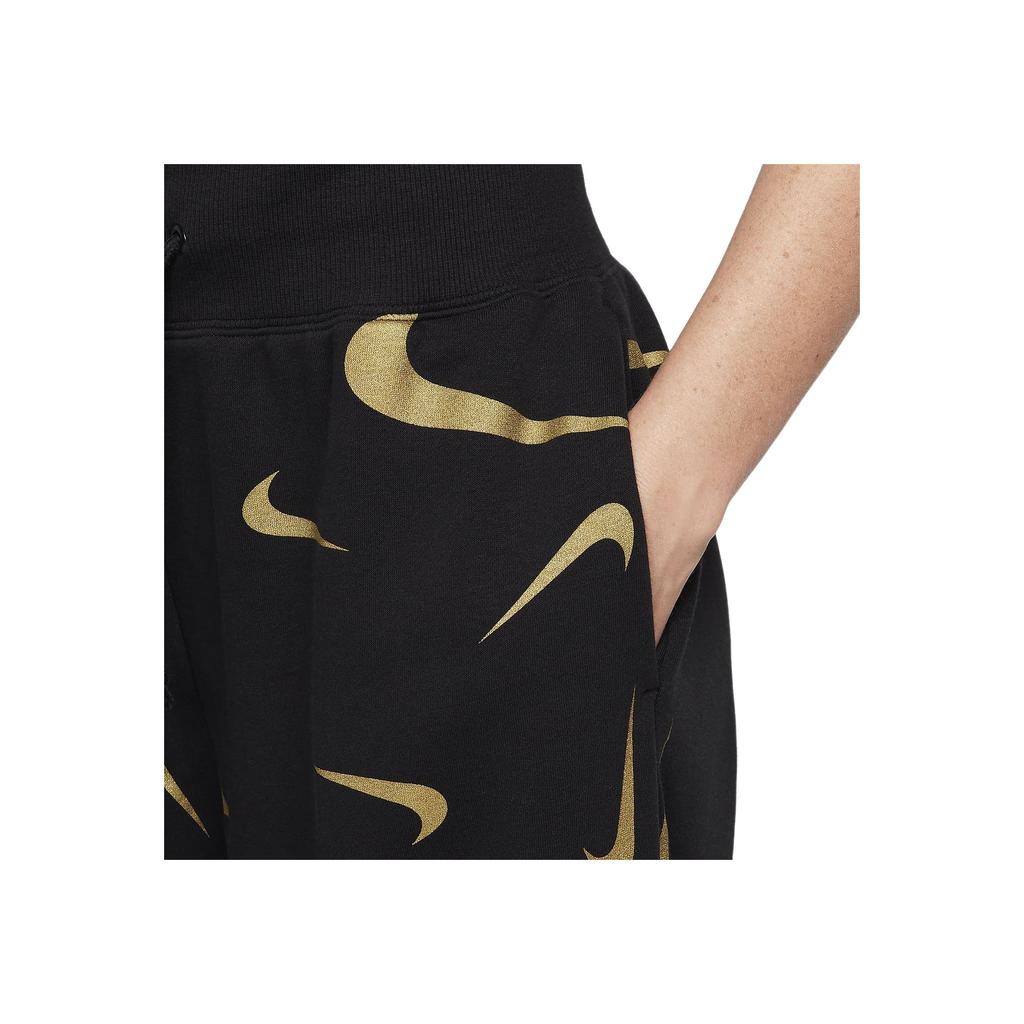 Nike Sportswear All Over Logo Print Jogger Pants Women Bottoms Black FB8754-010