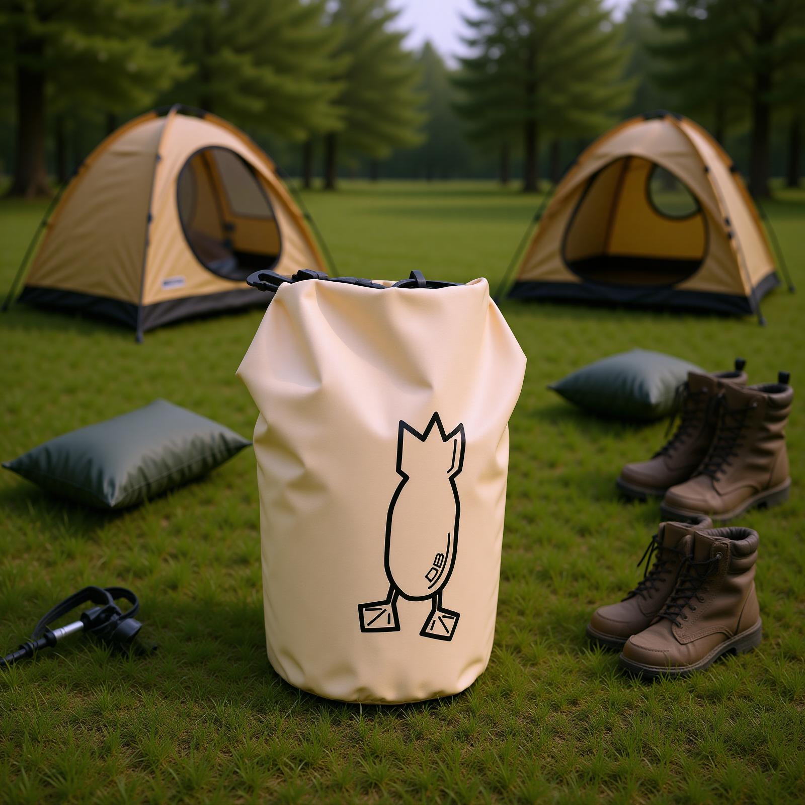 

Nylon Outdoor Storage Bag Camping Pouch for Hiking Backpacking Portable Lightweight 2L Capacity