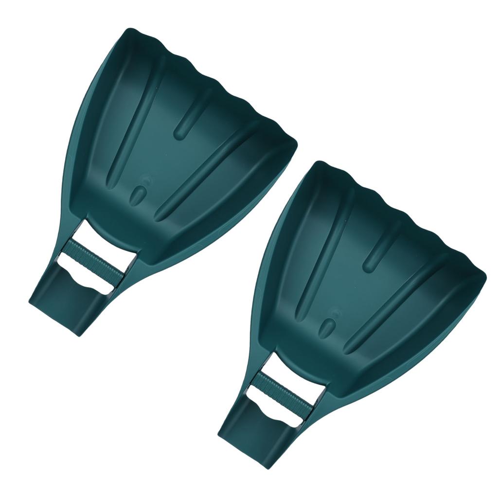 1 Pair Leaf Scoops and Claws Sturdy Ergonomic Grip Hand Held Garde Leaf Rake for Lawn Grass Removal