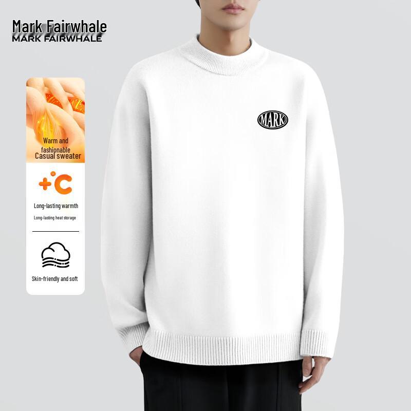 Mark Fairwhale Men's American Retro Semi-High Neck Knit Sweater