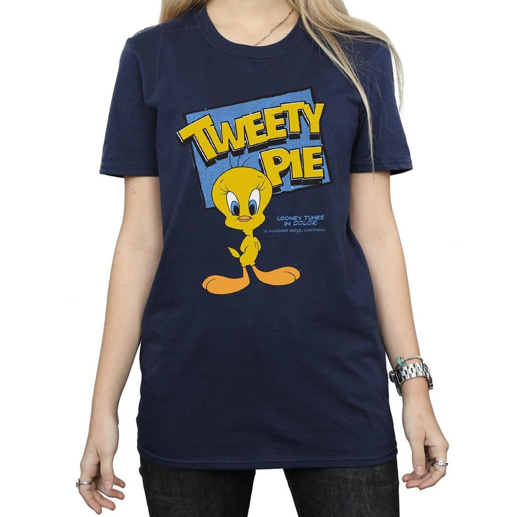 Looney Tunes Womens/Ladies Tweety Cotton Boyfriend T-Shirt