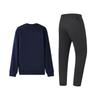 Li Ning Fashionable Comfortable Long Sleeve Sweatshirt And Versatile Long Pants Casual Sports Suit Men suit AWDVG81-4+AKLUA75-5