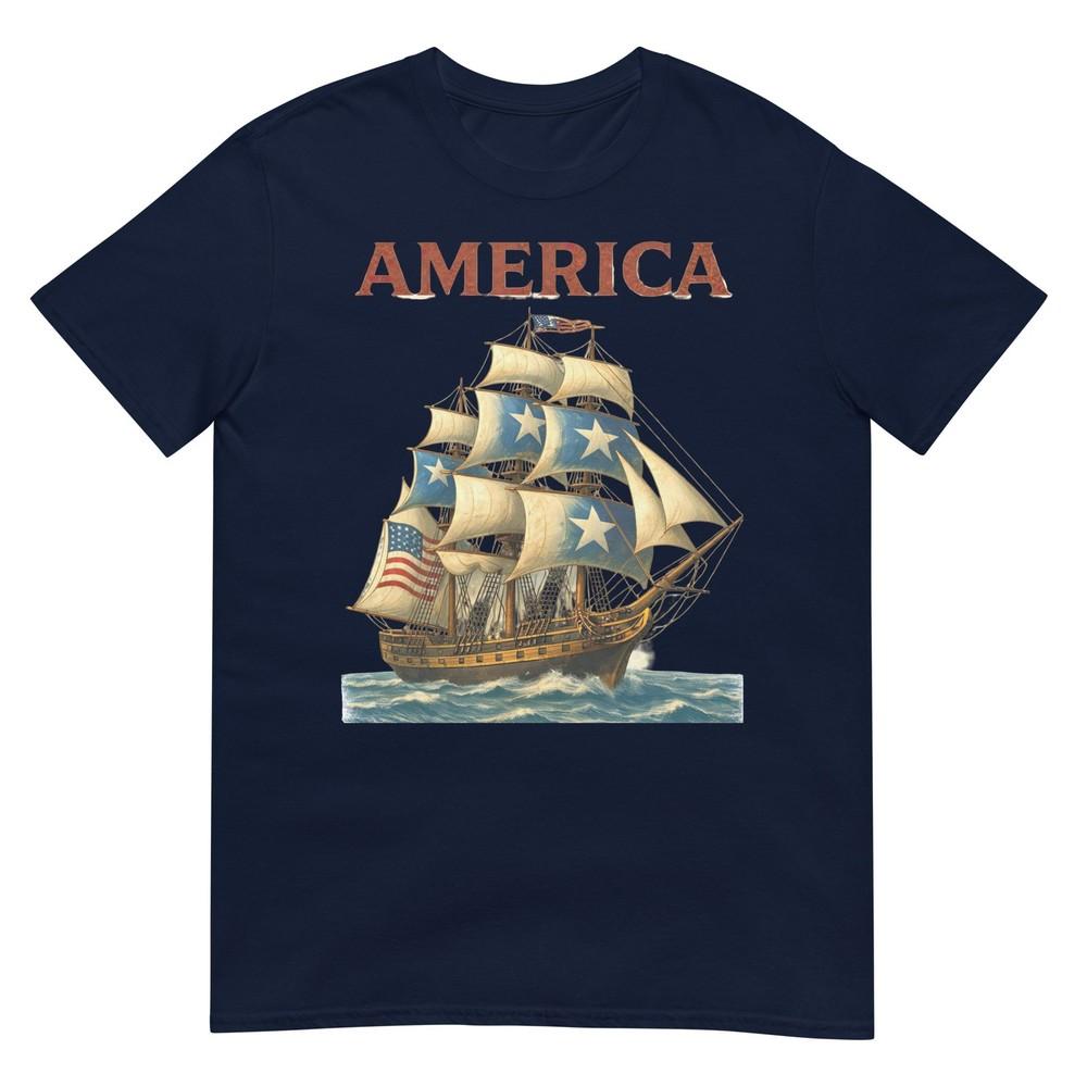 Patriotic Tall Ship America 17762026 250th Birthday TShirt