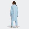 adidas V-Day Tunic Solid Color Stand Collar Loose Long Sleeve Mid-Length Sweatshirt Unisex Tops Blue HI6013