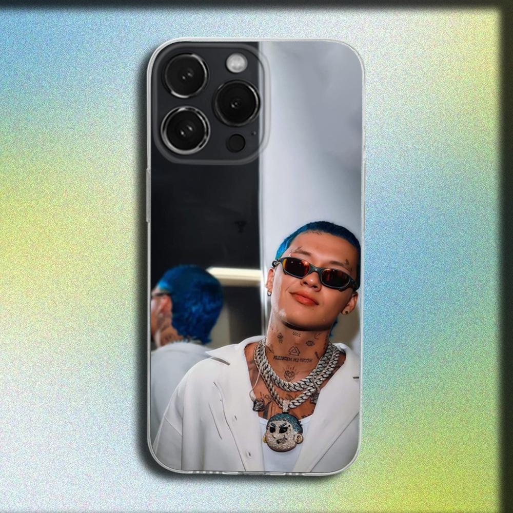 Singer Rapper B-Blessd Phone Case For iPhone 16,15,14,13,12,11 Plus,Pro,Max,XR,XS,Plus,SE,Mini Transparent Soft Cover