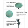 Iron Bird Feeder Ground Plugin Durable Bird Feeding Dish Bird Raising Tool Bird Water Bowl  Outdoor