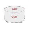 Round Stretch Footstool Cover Stripe Jacquard Slipcovers Durable Dustproof Sofa Armchair Footstool Protector Covers Home Decor