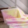 50x160cm Tie Dye Faux Rabbit Plush Fur Fabric for Toys Clothes Hats Scarf Dolls Diy Sewing Gradient Smooth Soft Rainbow Cloth