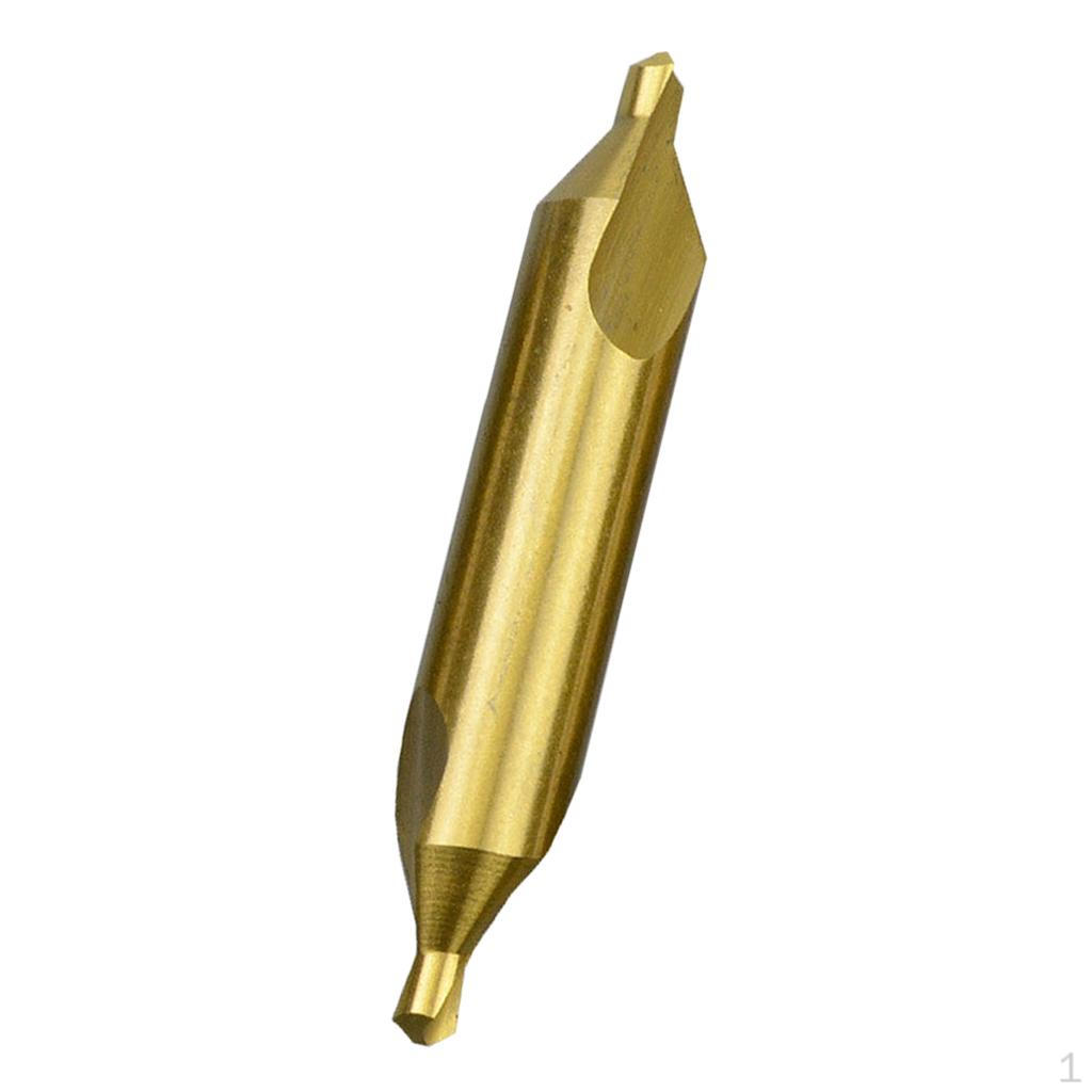 1.5/2/3/4mm Plated Center Drills Countersinks Hand Tools Golden