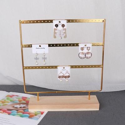 Metal Earrings Storage Rack 3-Tier Ear Stud Rack Earring Display Holder  Pendants