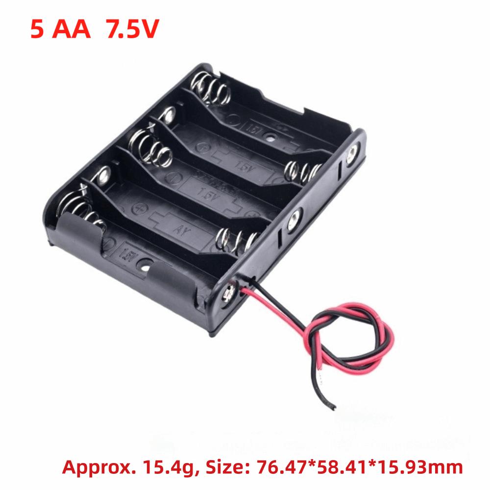 Custodia per Batteria con 1/2/3/4/5/6 Scomparti in Plastica Scatola per Batterie Organizzazione Batterie