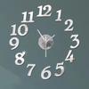 27inch Nordic Wall Clock Dining Restaurant Cafe Decorative Wall Mirror Sticker Acrylic Face Silent Clocks Living Room Decoration