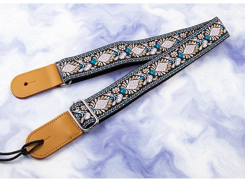 Genuine Leather Ukulele Strap, Crossbody or Shoulder, Children's Small Guitar Strap with End Pin