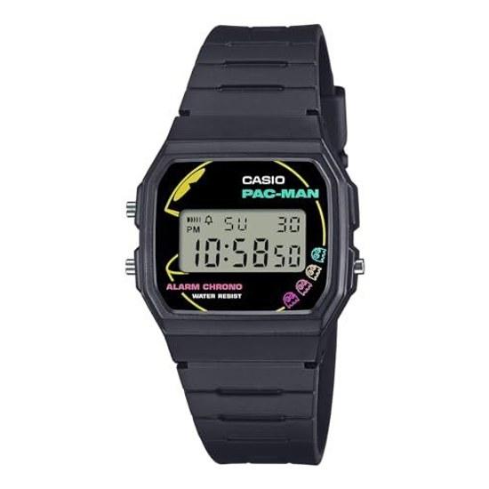 Casio Wristwatch Classic PAC-MAN Collaboration Model Made Biomass Plastic F-91WPC-1AJR Mens Black